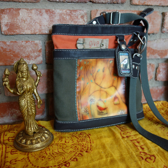 Sherpani Handbags - Sherpani Luna Crossbody bag purse bird "give" art